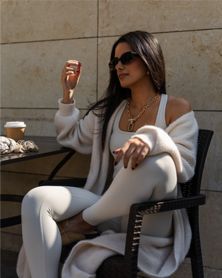 Racer Back Set - Cream